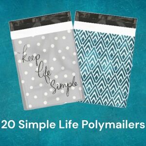 20 Simple Life 10x13 Poly Mailers